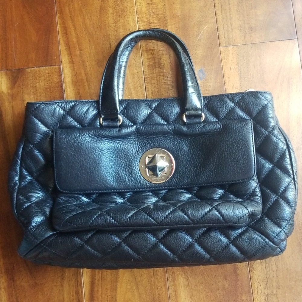 Authentic Kate Spade large, quilted Leather bag